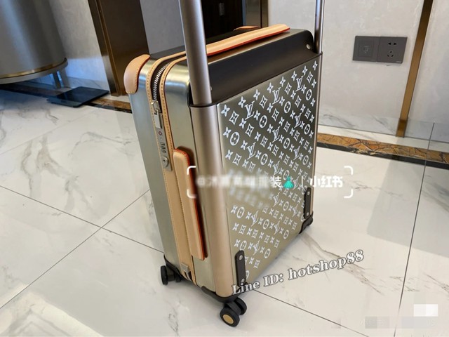 lv旅行箱 鈦灰monogram花紋鈦合金材質旅行箱 M23204 gdx1430